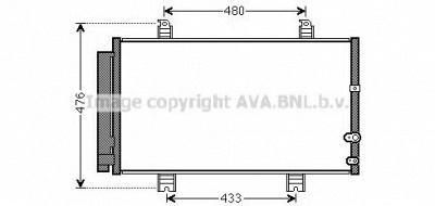 AVA QUALITY COOLING to5662d -  Конденсатор, кондиционер